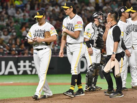 【ソフトバンク】大関友久アクシデントか 5回まで無失点投球も6回途中で降板 プロ野球写真ニュース 日刊スポーツ