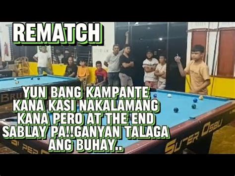 Rematch Reymark Polomolok Vs Jaybee Sucal Osbu Billiard Hall Digos