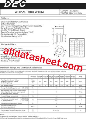 W M Datasheet Pdf Daesan Electronic Corp