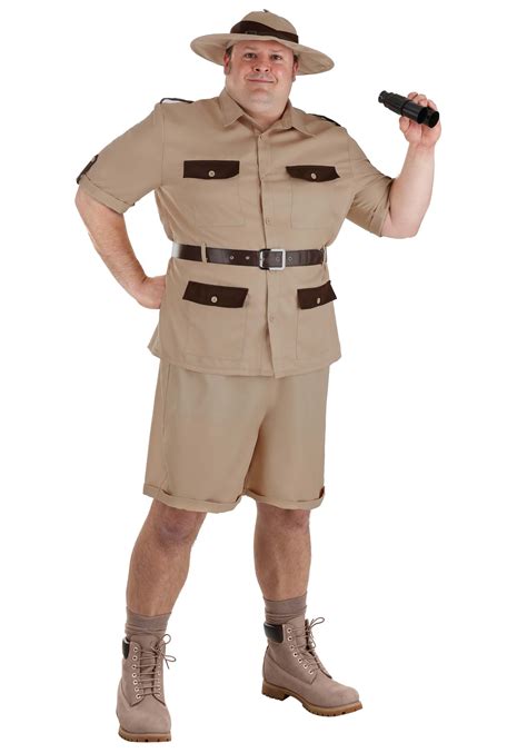 Men S Safari Plus Size Explorer Costume