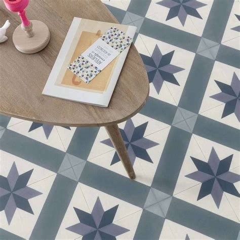 Spanish Tile Design Cushioned Vinyl Flooring Sheet Andalusia 80