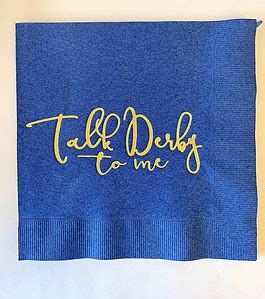 Navy Talk Derby To Me Napkins EnFete Kentucky Derby Supplies