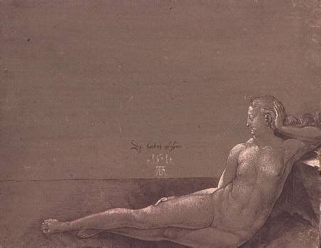 Reclining female nude Albrecht Dürer als Kunstdruck oder Gemälde