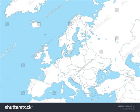 Political Map Europe Borders Regions Stock Vector (Royalty Free) 2261397561 | Shutterstock