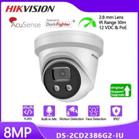 Hikvision K Mp Acusense Darkfighter Ds Cd G Iu Ip Camera Poe