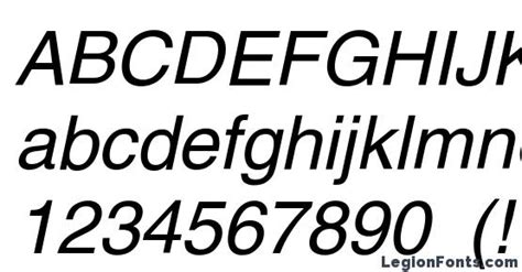 AG Helvetica Italic Font Download Free / LegionFonts