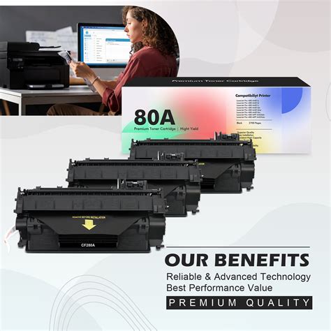 Used 3pk Cf280a 80a Toner Compatible With Hp Laserjet Pro 400 Mfp M425dn M425dw M401n Ubbthreads