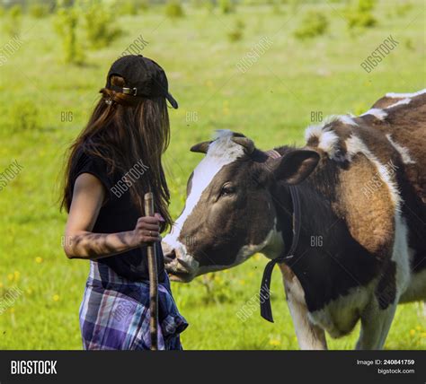 Young Woman Stroking Image And Photo Free Trial Bigstock