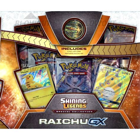 Pokemon Shining Legends Special Collection Raichu Gx Box Case