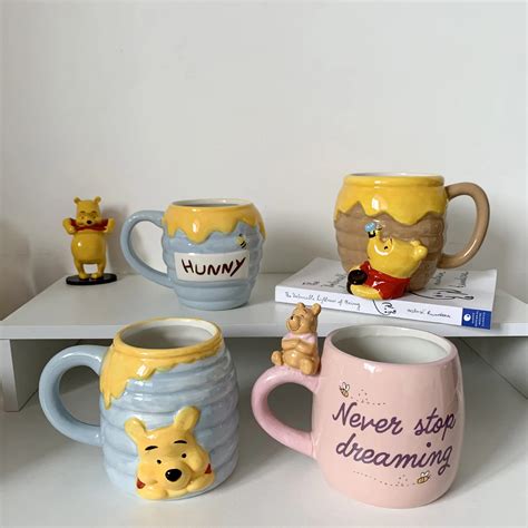 Cute 3d Animal Shape Coffee Mugs Bear Tigger Ceramic Cups Holiday Gift ...