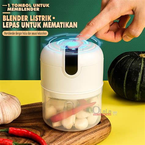 Jual Blender Bumbu Mini Chopper Rechargeable Portable Blender Mini