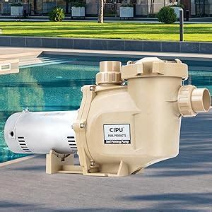 Amazon CIPU 1 5 HP Powerful Pool Pump 6100 GPH Self Priming Dual