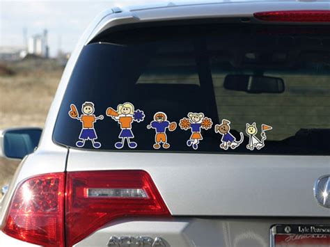 Full Color Family Stickers | Full color Family Car Decals