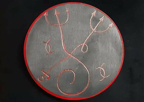 Queen Pomba Gira Sigil Wood Burned Altar Tile Brazilian Goddess Exua