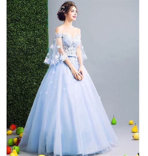 Baju Pengantin Baby Blue Gaun Dress Pengantin Baby Blue Hot Sale