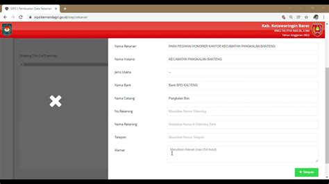 Sipd Cara Input Data Rekanan Pada Sipd Penatausahaan Youtube