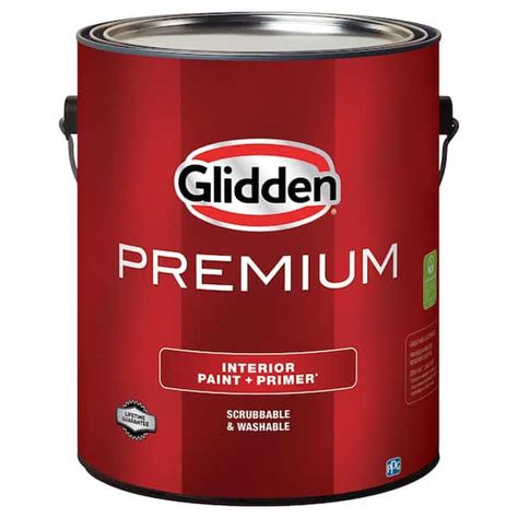 Glidden Premium 1 Gal Pure White Base 1 Flat Interior Paint Gln9011n