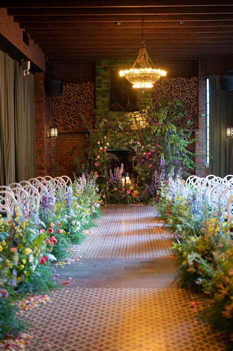 Candlelight And Stunning Florals For S And Ns The Bowery Hotel Wedding