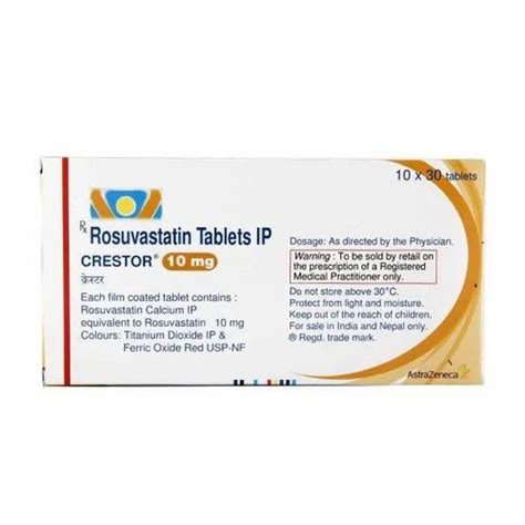 Rosuvastatin Crestor 10mg Tablet 10x30 Tablets Prescription