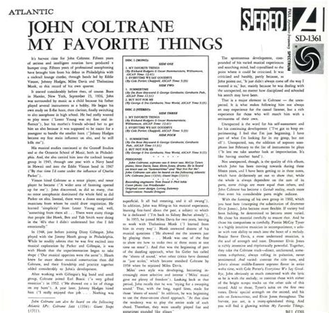 John Coltrane My Favorite Things 60th Anniversary Deluxe Edition