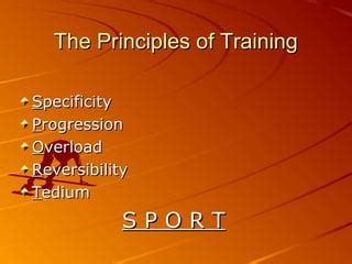 priciples  methods  training