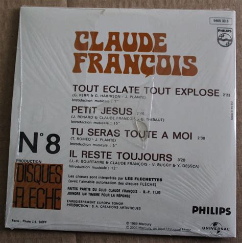 Claude Fran Ois Tout Eclate Tout Explose Cd Single Titres Ebay