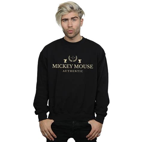 Disney Mens Mickey Mouse Authentic Sweatshirt