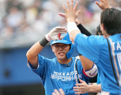 【日本ハム】野村佑希が1点差に迫る今季第1号ソロ「全集中で打席に入りました」 プロ野球写真ニュース 日刊スポーツ