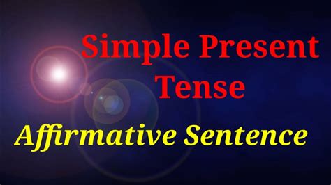 Simple Present Tenseaffirmative Sentence With Lyouwe And They Youtube