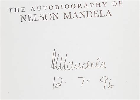 Long Walk To Freedom The Autobiography Of Nelson Mandela Signed Copy