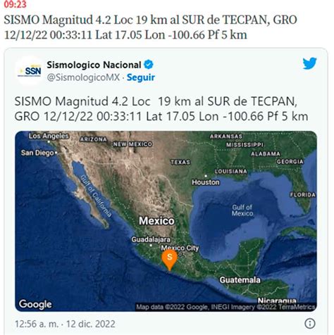 Tiembla de nuevo en México Radar de Centro