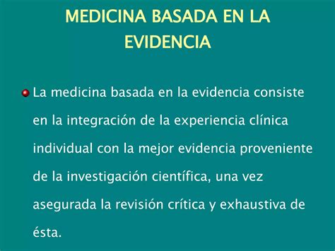 Medicina Basada En La Evidencia Ppt