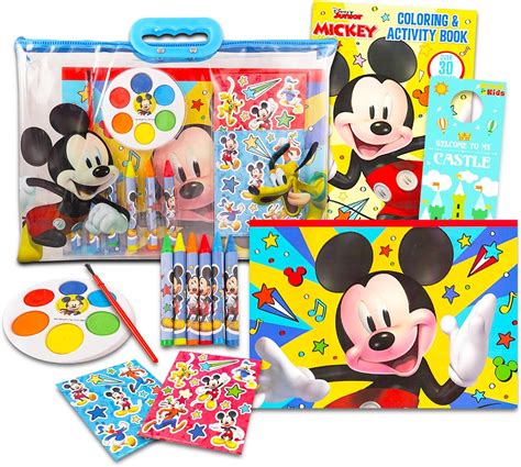 Kit De Colorear Y Actividades De Mickey Mouse Paquete Con Libro Para