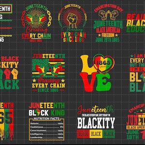 Juneteenth Svg Bundle Freedom Day Blm Svg Black History Svg African