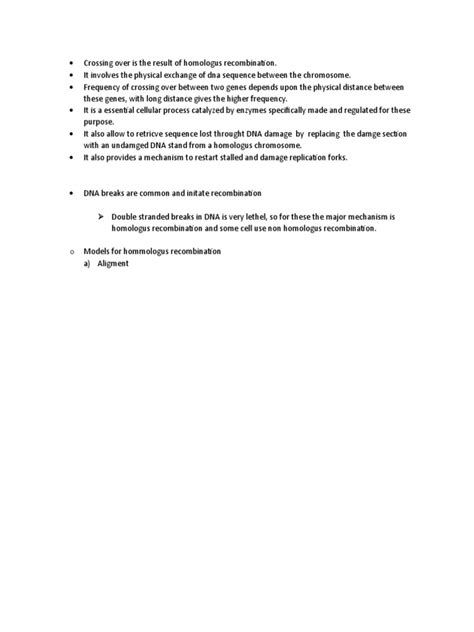 Homologous Recombination | PDF