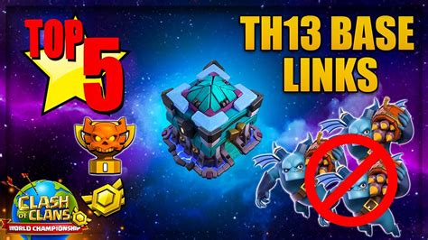 6 New Th13 War Base And CWL Base With Link Anti 2 Star Th13 War Base