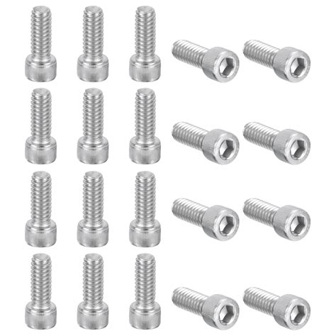 Uxcell 1 4 20 X 5 8 Hex Socket Cap Head Screw Bolt 20pcs 304 Stainless Steel 18 8 Machine