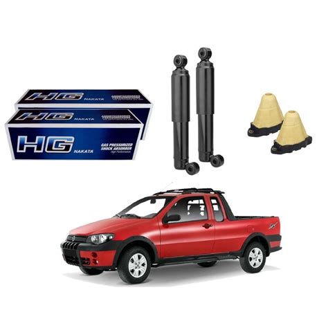 Kit Amortecedor Traseiro Nakata Original Fiat Strada Adventure 1 8 2005