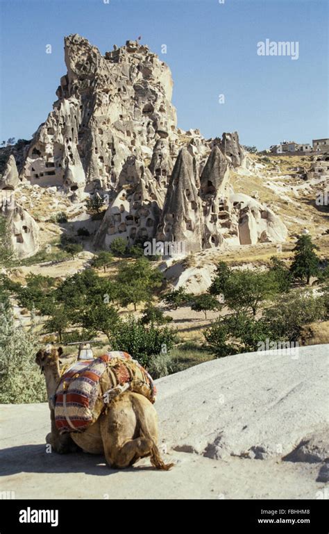 Town Göreme, tufa caves Stock Photo - Alamy