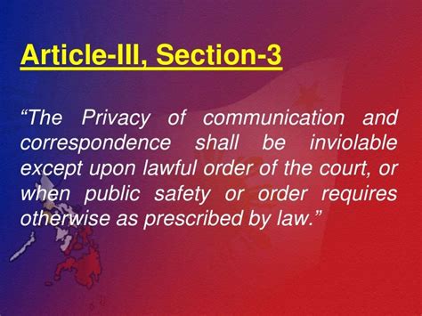 Bill Of Rights Article Iii Section 3 To 6