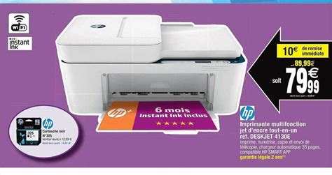 Promo Imprimante Multifonction Jet D Encre Tout En Un Hp Chez Cora