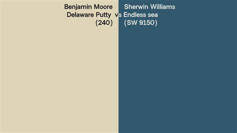 Benjamin Moore Delaware Putty 240 Vs Sherwin Williams Endless Sea Sw