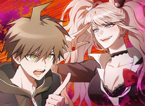 Enoshima Junko And Naegi Makoto Danganronpa And 1 More Drawn By Ppap