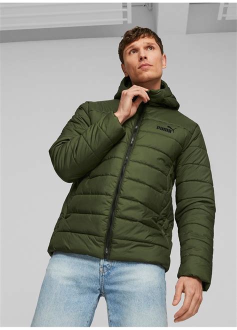 Puma ESS Hooded Padded Jacket Myrtle Erkek Mont