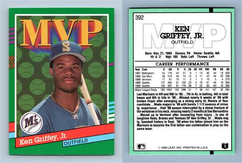 Ken Griffey Jr Topps Years Of Baseball Card All Star