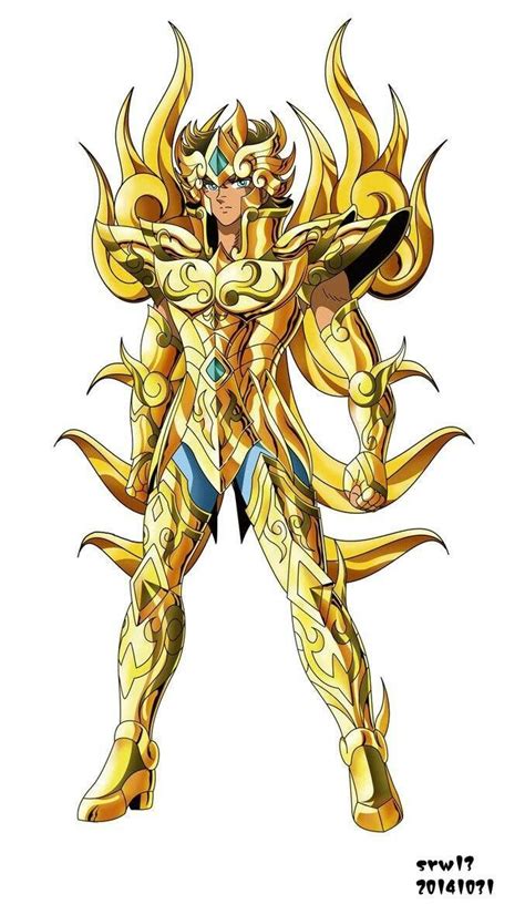 Leo Armadura Divina Saint Seiya Anime Gold Artwork