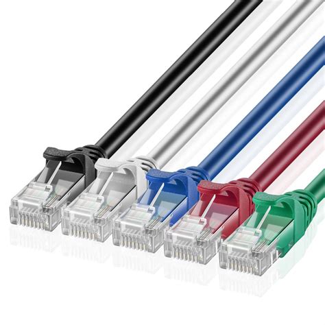 Cat 6 Ethernet Cable 5ft Ethernet Patch Cable Cat6 Rj45 Cable Connector Lan Network Gigabit