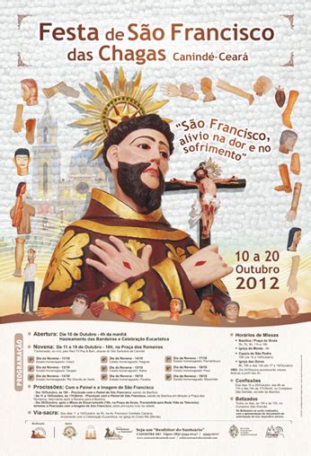 Cartaz Da Festa De S O Francisco Das Chagas Lan Ado Durante A