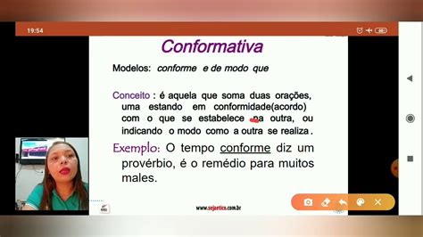 Aula 01 Português Orações Subordinadas Adverbiais 14 04 2020 YouTube