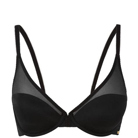 Soutien Gorge Plongeant Armatures Noir Gossard Glossies Lemon Curve